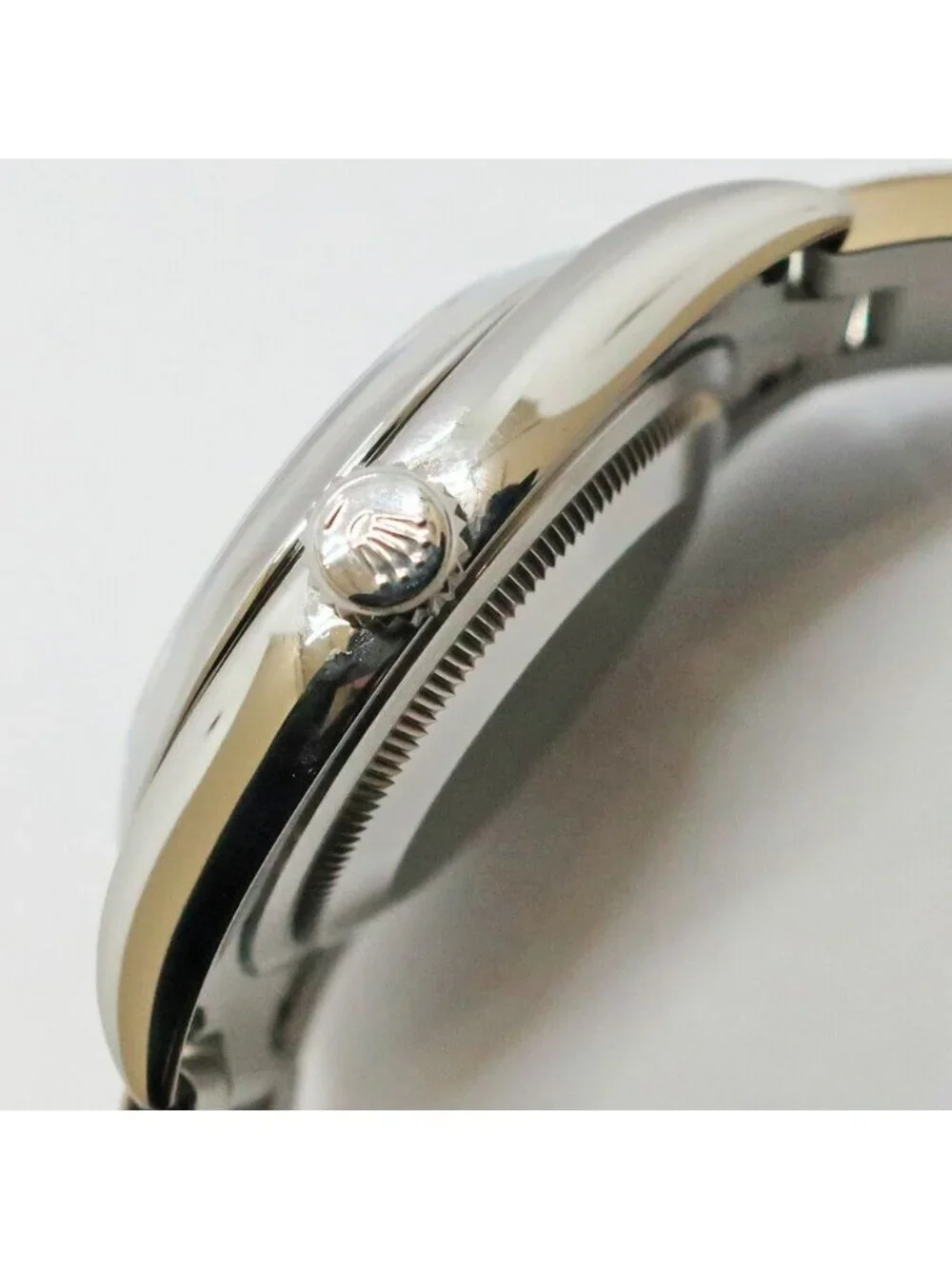 Rolex Oyster Perpetual 36 Black Pink SS Watch